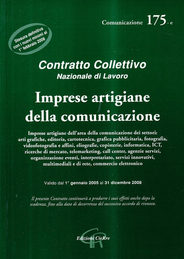 CCNL artigiani della comunicazione CCNL artigiani della comunicazione