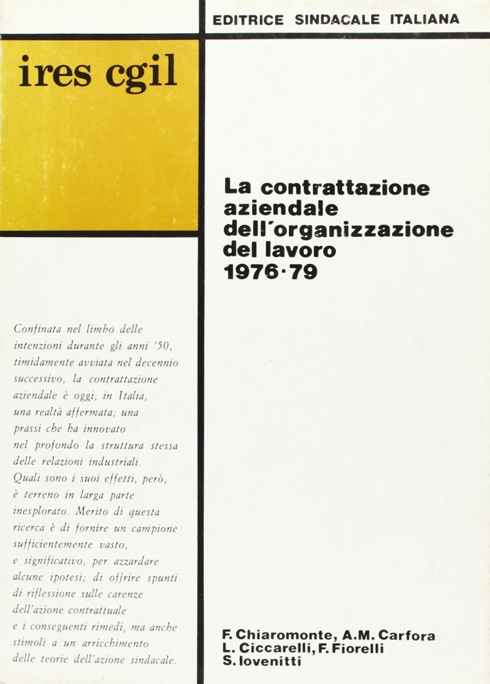 Contrattazione aziendale Contrattazione aziendale