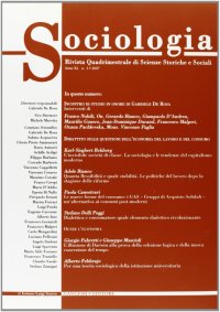 Sociologia. Rivista Quadrimestrale di Scienze Storiche e Sociali (2007). Vol. 3