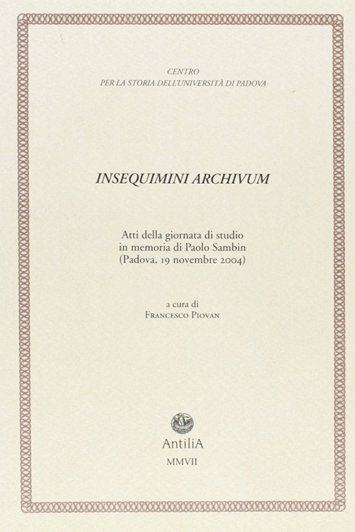 Insequimini Archivum Insequimini Archivum
