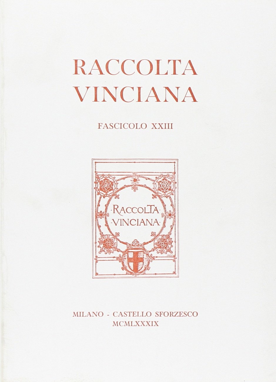 Raccolta Vinciana (1990). Vol. 23. Raccolta Vinciana (1990). Vol. 23.