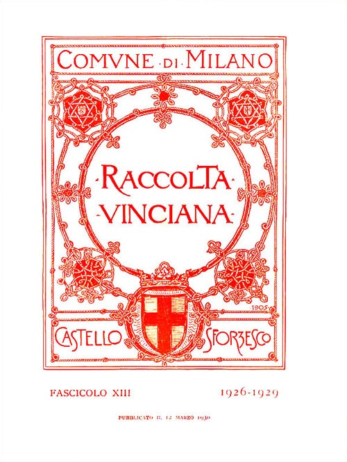 Raccolta Vinciana (1926-1929). Vol. 13 Raccolta Vinciana (1926-1929). Vol. 13