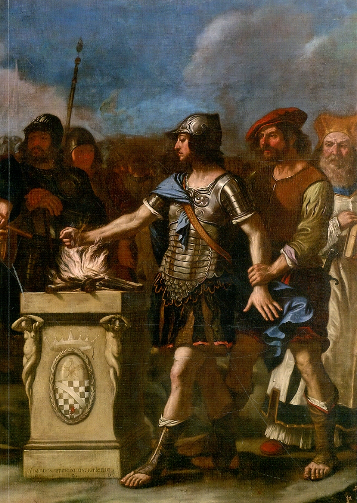 Guercino e bottega. Muzio Scevola davanti a Lars Porsenna Guercino e bottega. Muzio Scevola davanti a Lars Porsenna