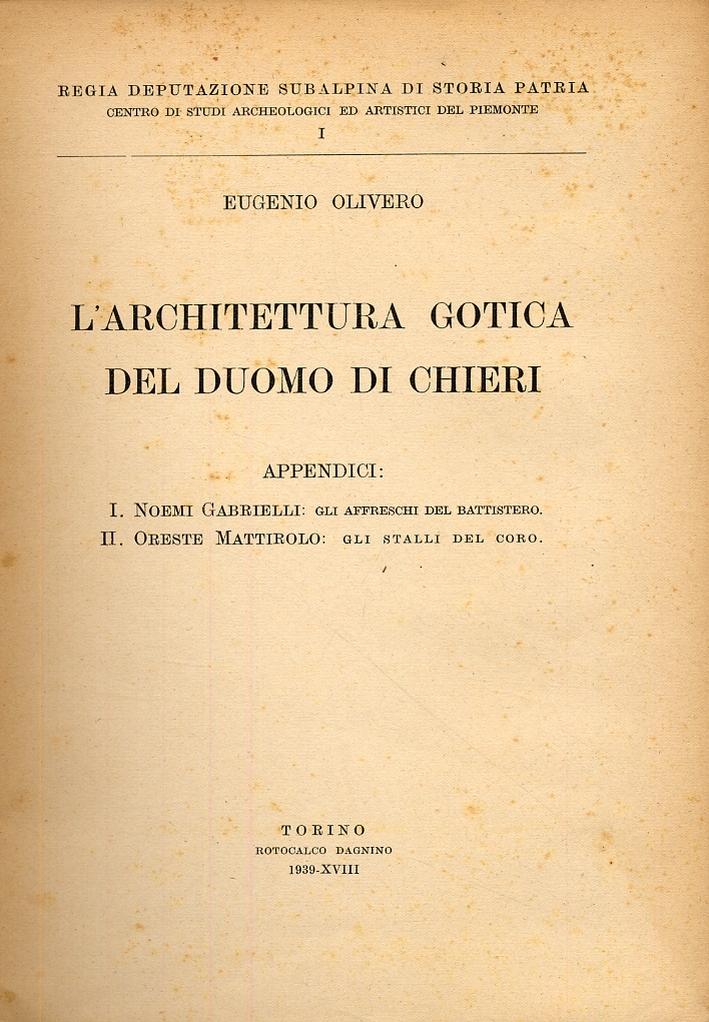 L'architettura gotica del duomo di Chieri L'architettura gotica del duomo di Chieri