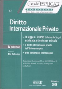 Diritto internazionale privato Diritto internazionale privato