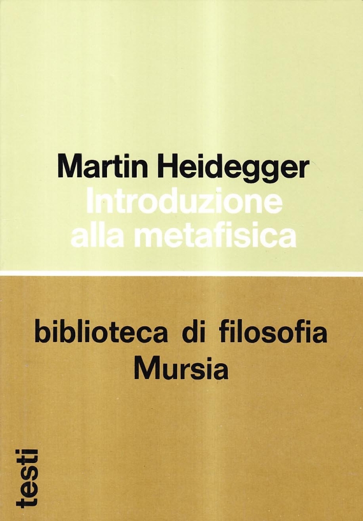 Introduzione alla metafisica Introduzione alla metafisica