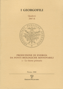 Produzione di Energia da Fonti Biologiche Rinnovabili. Vol. 2: le Risorse Primarie Produzione di Energia da Fonti Biologiche Rinnovabili. Vol. 2: le Risorse Primarie