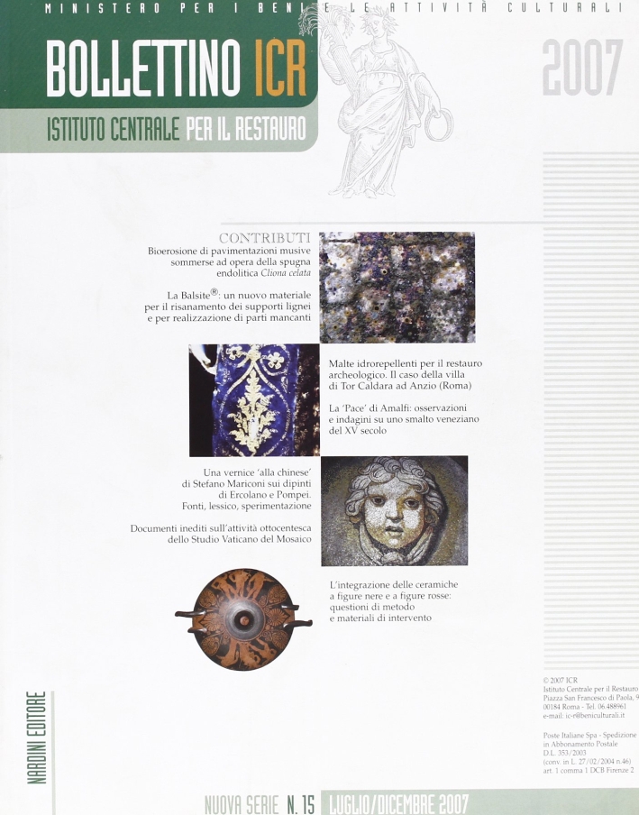 Bollettino ICR. Vol. 15 Bollettino ICR. Vol. 15
