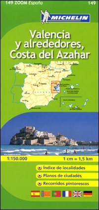 Valencia y Alrededores, Costa del Azahar 1:150.000. Valencia y Alrededores, Costa del Azahar 1:150.000.