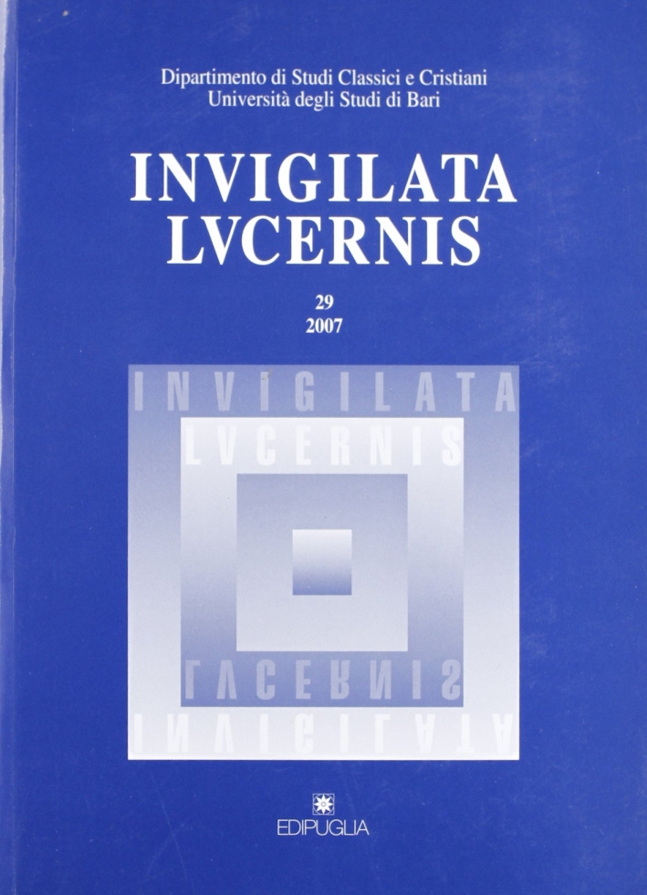 Invigilata lucernis. Ediz. illustrata. Vol. 29 Invigilata lucernis. Ediz. illustrata. Vol. 29