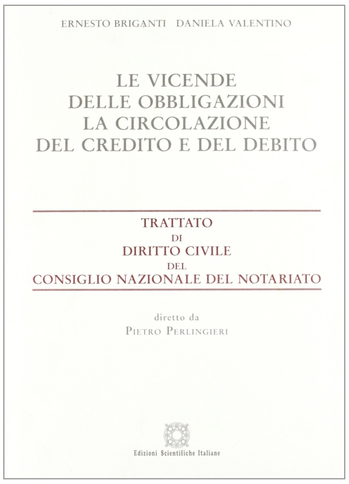 Vicende delle obbligazioni. La circolazione del credito e del debito Vicende delle obbligazioni. La circolazione del credito e del debito