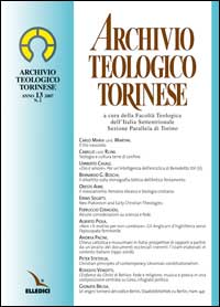Archivio teologico torinese (2007). Vol. 2 Archivio teologico torinese (2007). Vol. 2