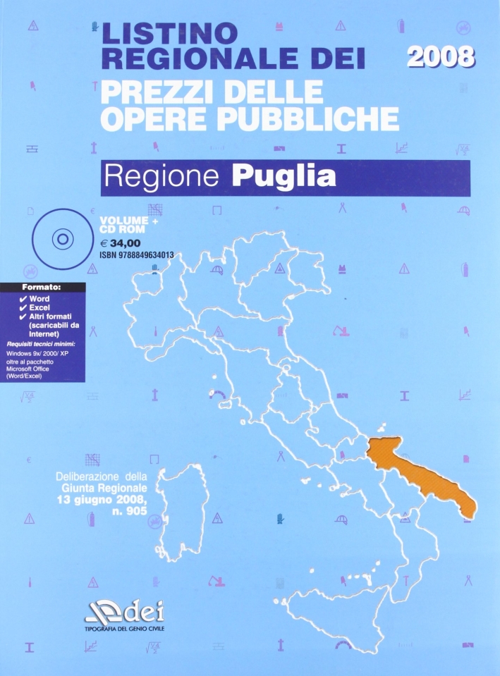 Listino regionale dei prezzi delle opere pubbliche. Regione Puglia Listino regionale dei prezzi delle opere pubbliche. Regione Puglia