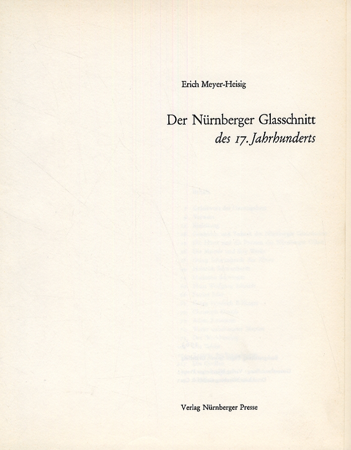 Der Nurnberger glasschnitt des 17 jahrhunderts Der Nurnberger glasschnitt des 17 jahrhunderts