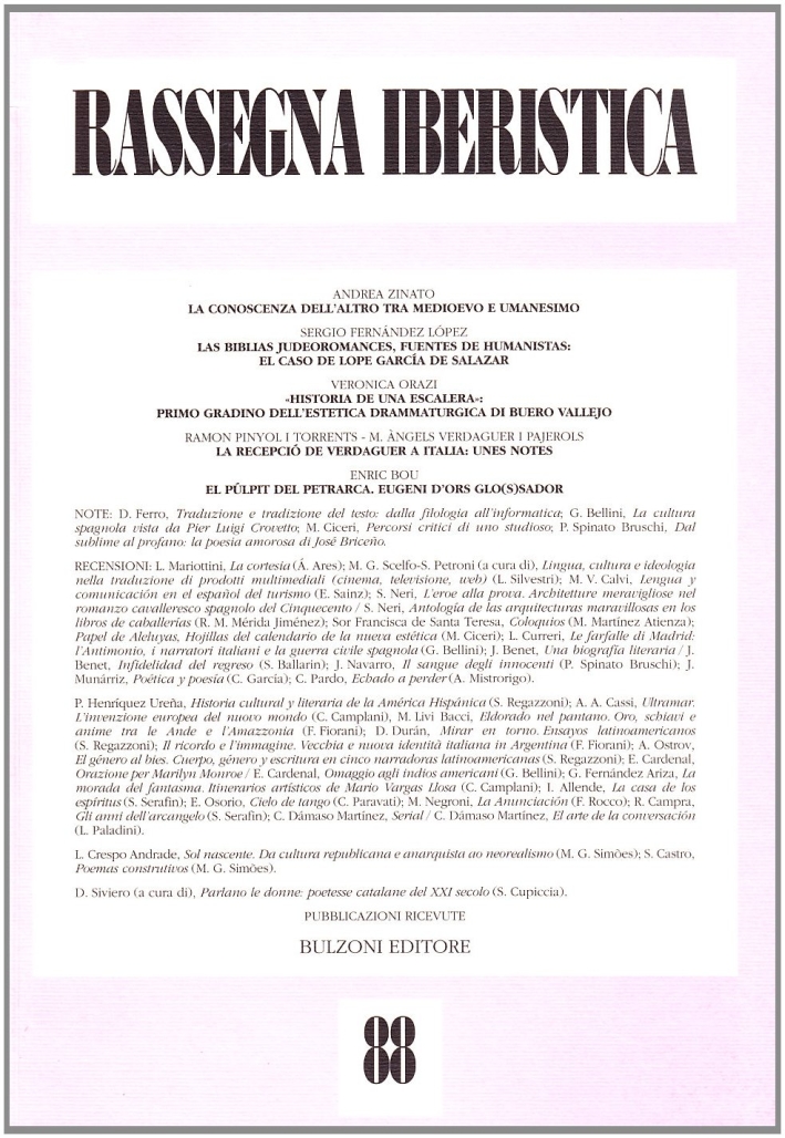 Rassegna iberistica. Vol. 88 Rassegna iberistica. Vol. 88