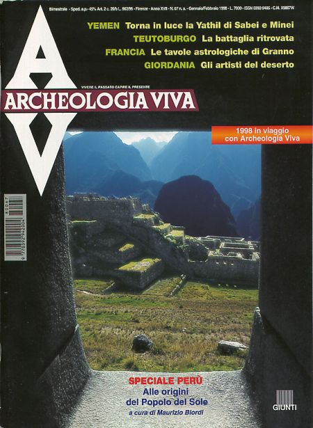 Archeologia Viva n. 67 - gennaio/febbraio 1998 Archeologia Viva n. 67 - gennaio/febbraio 1998