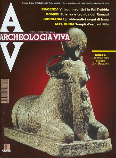 Archeologia Viva n. 75 - maggio/giugno 1999 Archeologia Viva n. 75 - maggio/giugno 1999