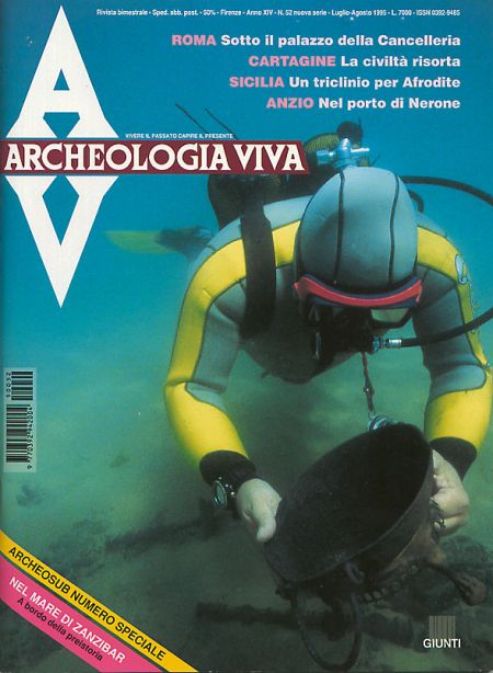 Archeologia Viva n. 52 - luglio/agosto 1995 Archeologia Viva n. 52 - luglio/agosto 1995