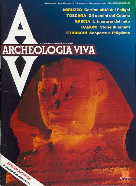 Archeologia Viva n. 28 - aprile 1992 Archeologia Viva n. 28 - aprile 1992