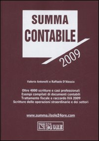 Summa contabile 2009 Summa contabile 2009