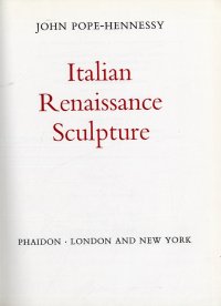 Italian Renaissance Sculpture
