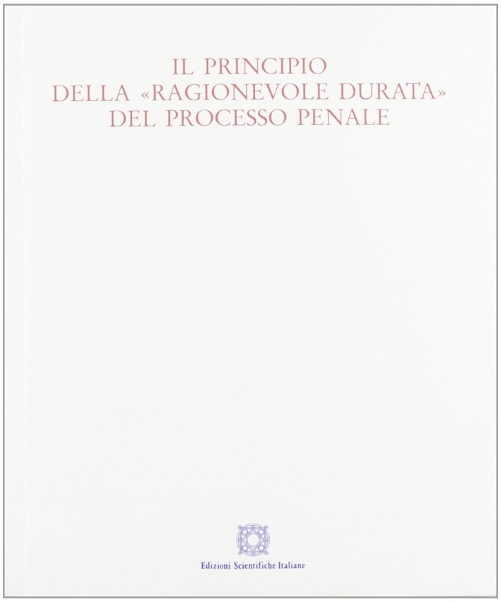 Il principio della ragionevole durata del processo penale Il principio della ragionevole durata del processo penale