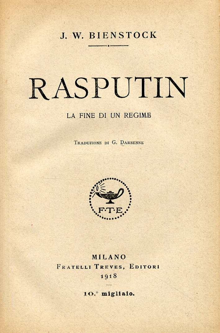 Rasputin. La fine di un regime Rasputin. La fine di un regime