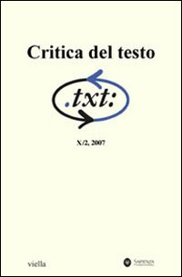 Critica del testo. Vol. 10/2 Critica del testo. Vol. 10/2