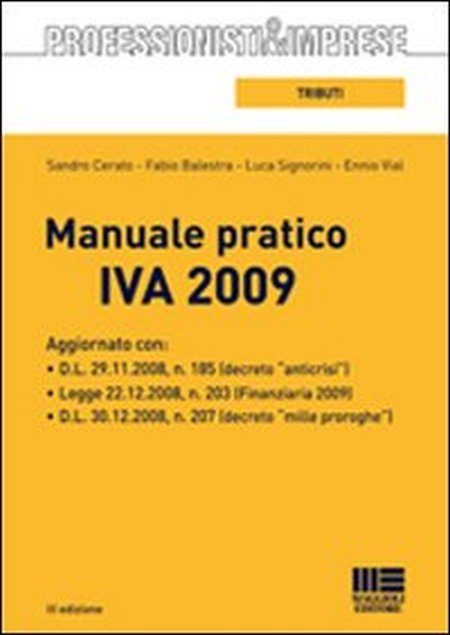 Manuale Pratico IVA 2009 Manuale Pratico IVA 2009
