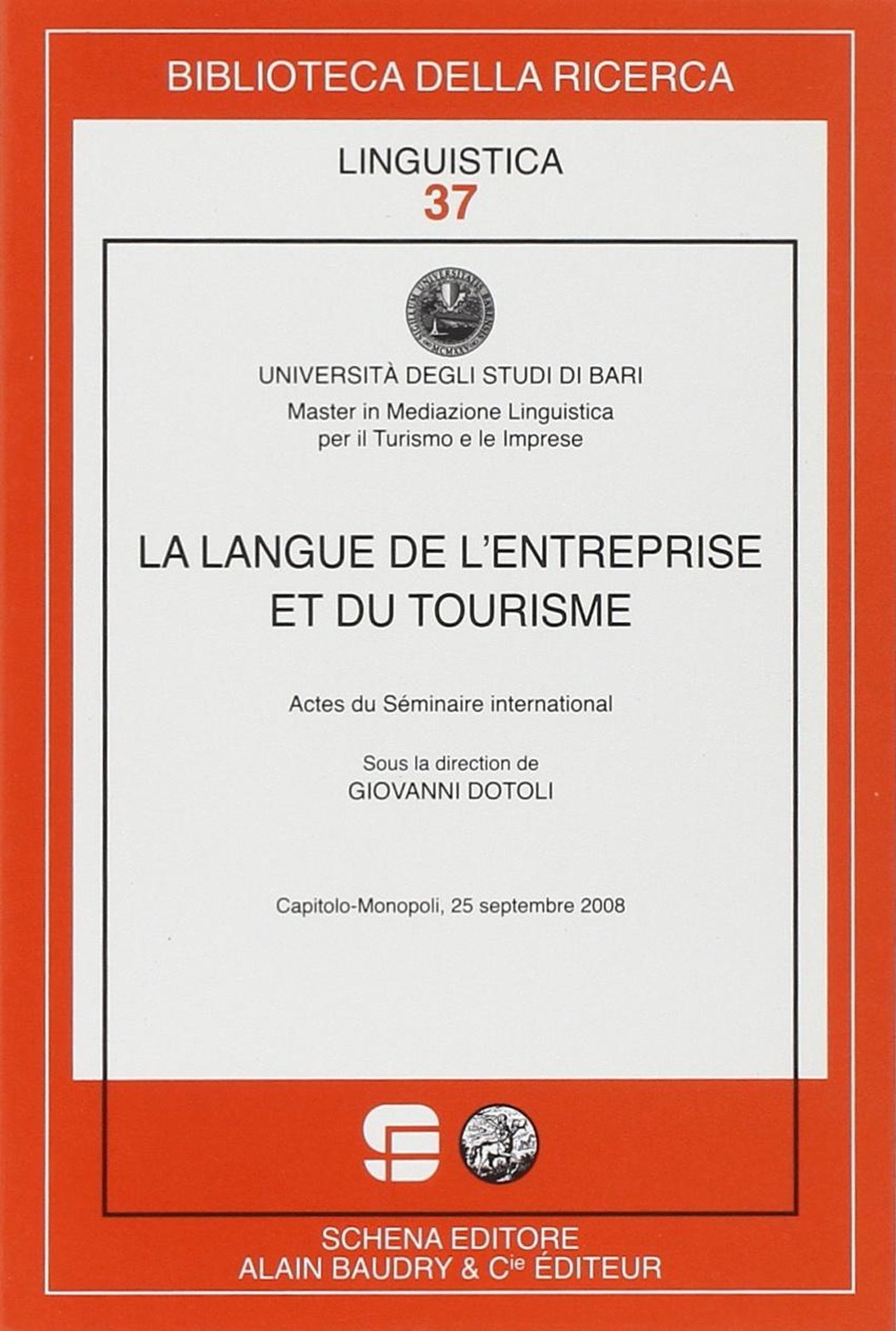 La langue de l'entreprise et du tourisme La langue de l'entreprise et du tourisme