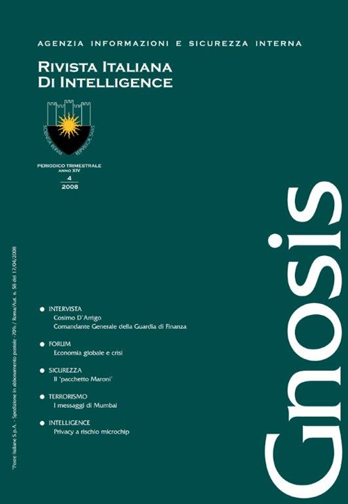Gnosis. Rivista italiana di Intelligence (2008). Vol. 4 Gnosis. Rivista italiana di Intelligence (2008). Vol. 4
