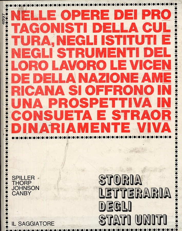 Storia letteraria degli Stati Uniti Storia letteraria degli Stati Uniti