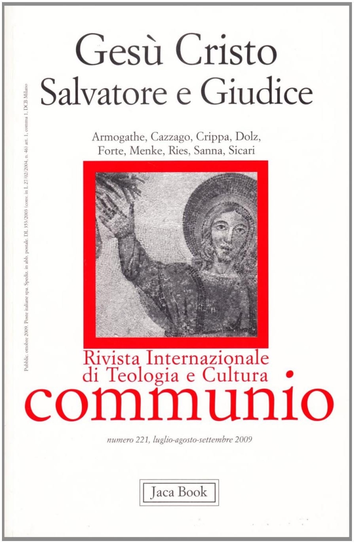 Gesù Cristo giudice e salvatore Gesù Cristo giudice e salvatore