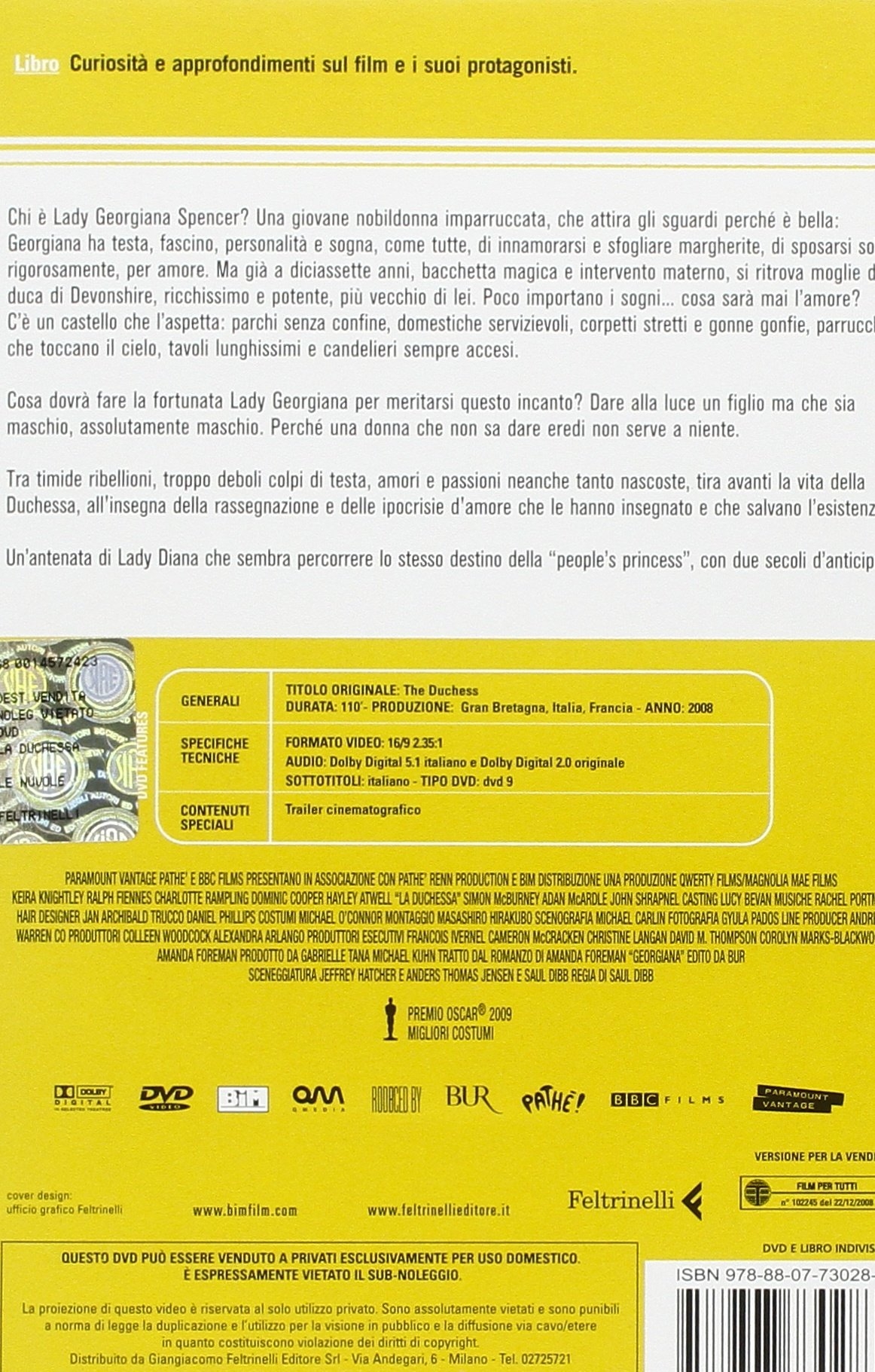 La Duchessa. DVD. con Libro La Duchessa. DVD. con Libro