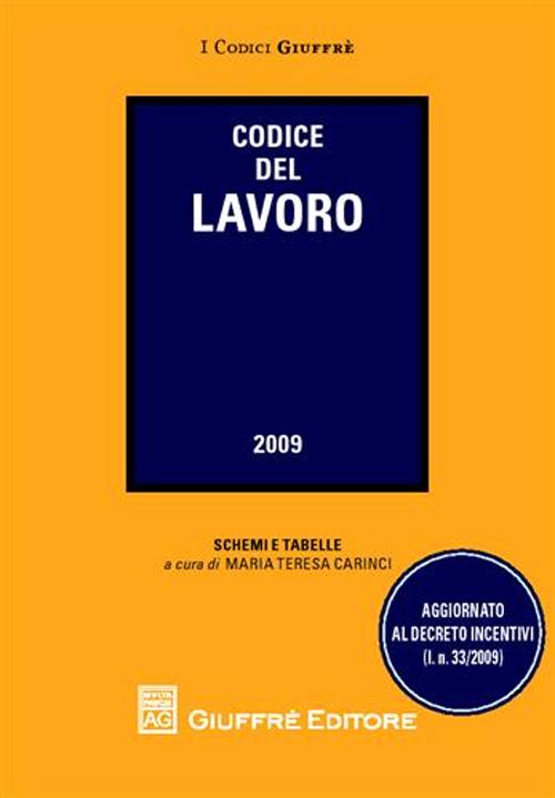 Codice del lavoro 2009 Codice del lavoro 2009