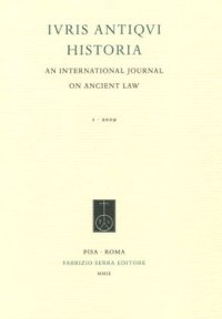Ivris Antiqvi Historia. An International Journal of Ancient Law