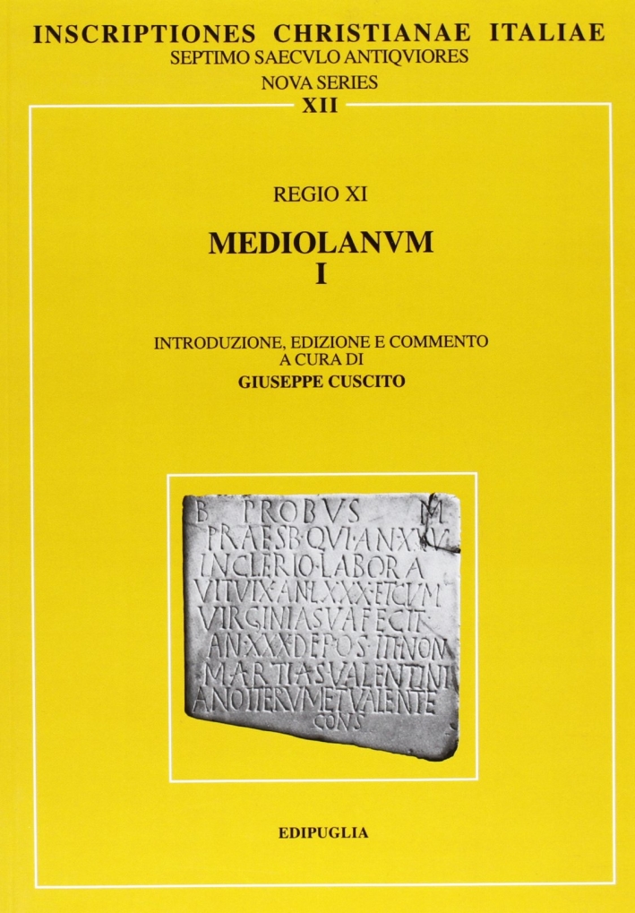 Regio XI. Mediolanum I Regio XI. Mediolanum I