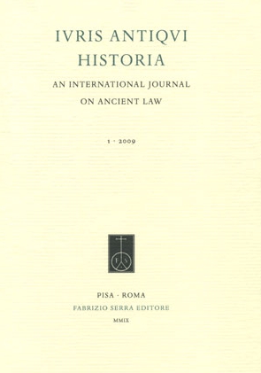 Iuris Antiqui Historia. An International Journal on Ancient Law. 1. 2009
