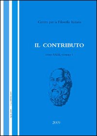 Il contributo (2009). Vol. 1 Il contributo (2009). Vol. 1