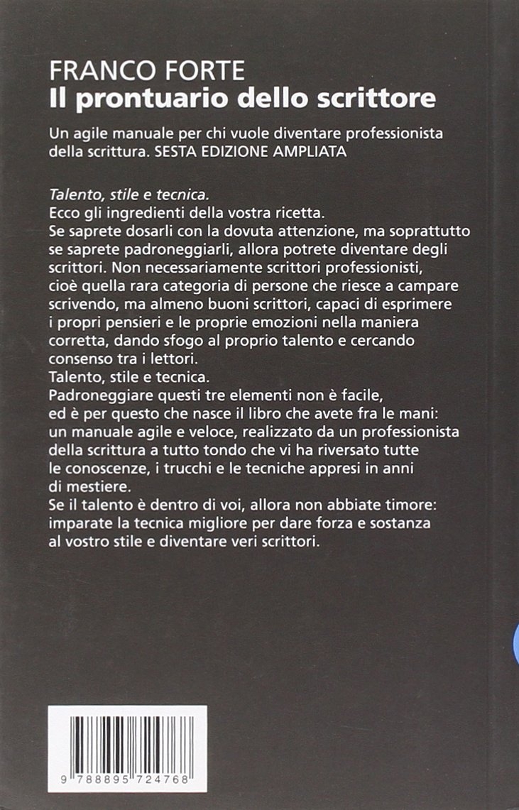 Il prontuario dello scrittore Il prontuario dello scrittore
