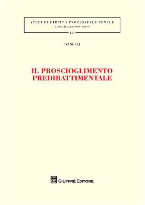 Il proscioglimento predibattimentale Il proscioglimento predibattimentale