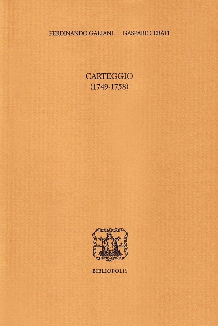 Carteggio (1749-1758) Carteggio (1749-1758)