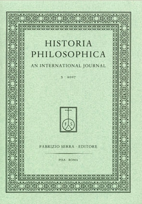 Historia Philosophica. An International Journal. 7. 2009 Historia Philosophica. An International Journal. 7. 2009