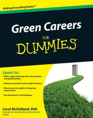 Green Careers for Dummies Green Careers for Dummies