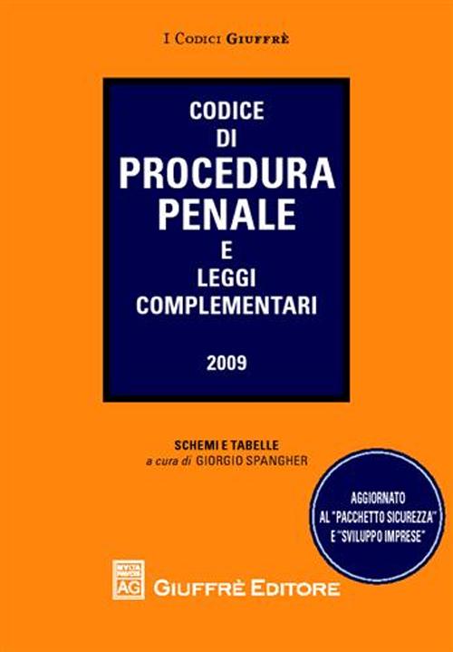 Codice di procedura penale e leggi complementari Codice di procedura penale e leggi complementari