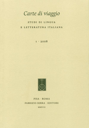 Carte di Viaggio. Studi di Lingua e Letteratura Italiana. 1. 2008