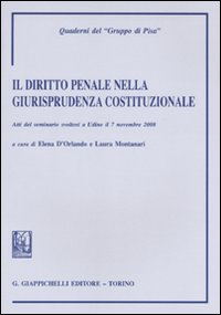 Il diritto penale nella giurisprudenza costituzionale. Atti del Seminario (Udine, 7 novembre 2008) Il diritto penale nella giurisprudenza costituzionale. Atti del Seminario (Udine, 7 novembre 2008)