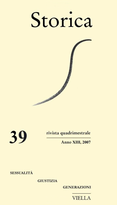 Storica (2007). Vol. 39 Storica (2007). Vol. 39