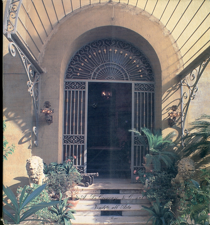 Eccezionale vendita all'asta dell'arredamento antico di nota famiglia romana. 1988 Eccezionale vendita all'asta dell'arredamento antico di nota famiglia romana. 1988