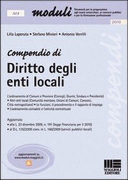 Compendio di diritto degli enti locali Compendio di diritto degli enti locali